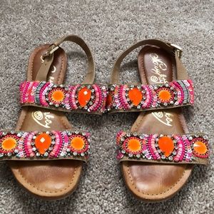 Naughty monkey beaded sandals